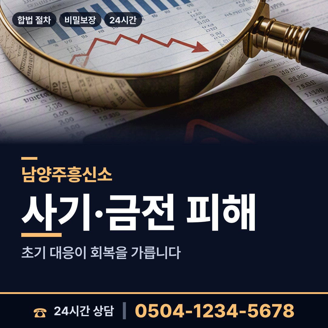 남양주 평내동 로맨스스캠 상담 안내